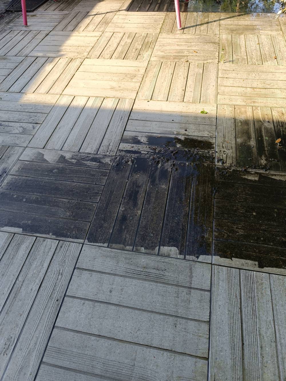 Nettoyage d une terrasse a la haute pression (4)
